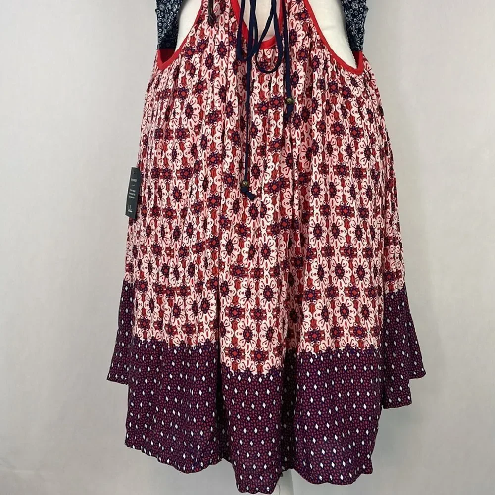 Lulu's Multi-Color V-Neck Mini Dress - Picture 13 of 16